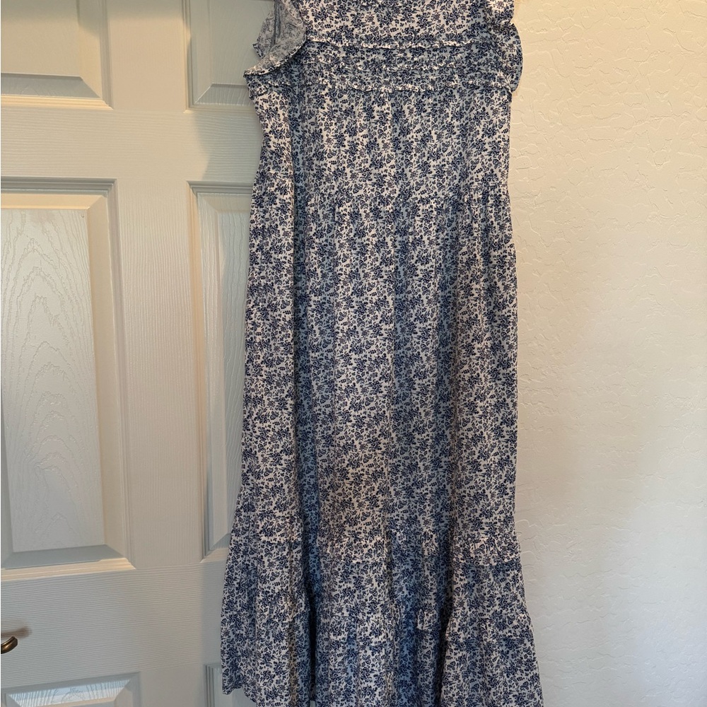 Coastal Cowgirl Boho Universal Thread Ruffled Cottagecore Floral Pockets Maxi S